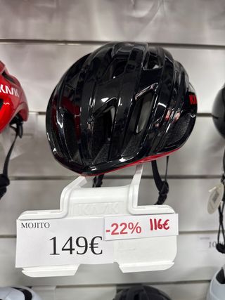 Casco KASK Mojito Negro Rojo TM