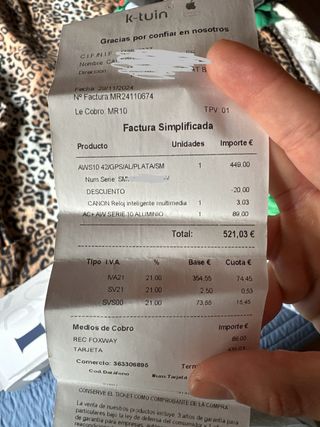 Apple Watch Series 10 42mm GPS Plata, Care +