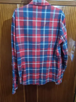 Camisa Lee cuadros roja y azul