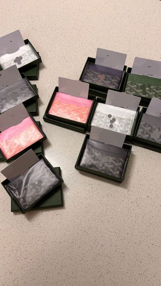 Portacarte Goyard colorati