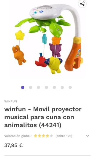 Móvil cuna Winfun con peluches