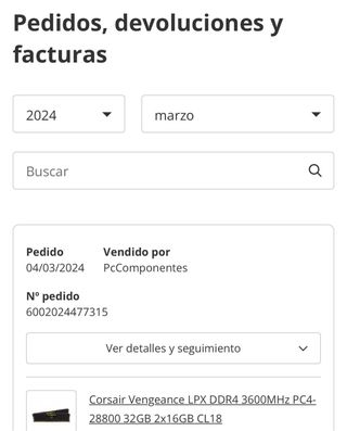 Corsair Vengeance LPX DDR4 32GB (2x16GB) 3600MHz