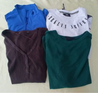 Lote 4 Camisetas Manga Larga