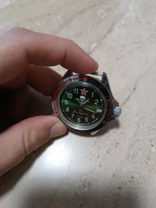 Reloj Vostok Komandirskie Aviación Verde