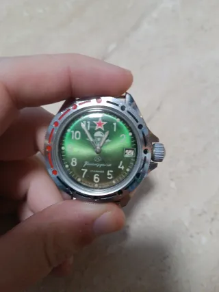 Reloj Vostok Komandirskie Aviación Verde