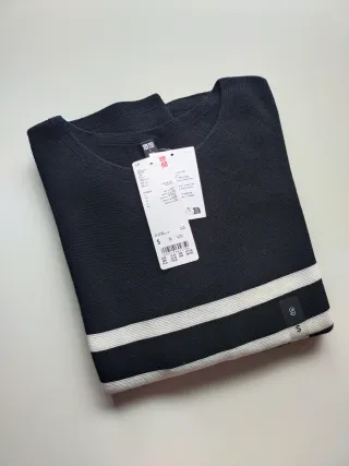 Jersey Uniqlo Punto 3D Talla S Rayas