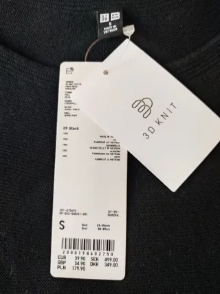 Jersey Uniqlo Punto 3D Talla S Rayas