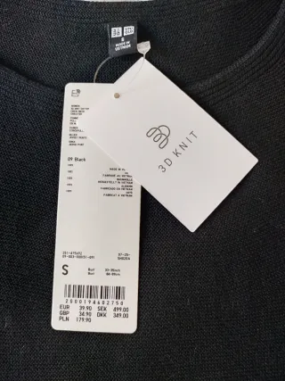 Jersey Uniqlo Punto 3D Talla S Rayas