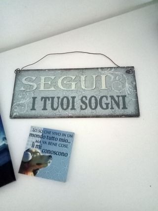 3 Targhe Decorative da Appendere