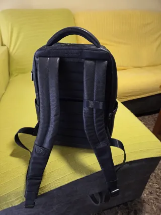 Mochila Piel Piquadro Azul