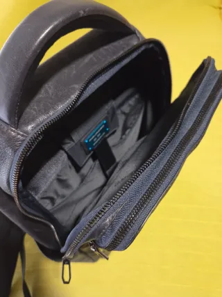 Mochila Piel Piquadro Azul