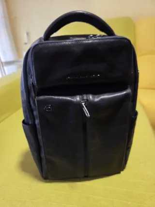 Mochila Piel Piquadro Azul