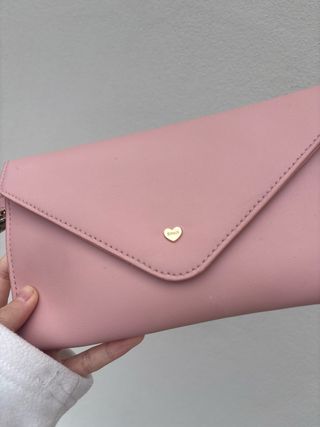 Pochette Stroilli rosa con cuore