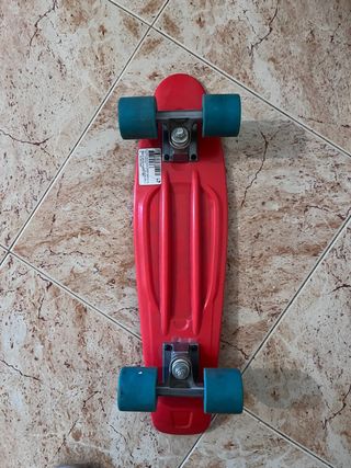 Patín skate junior 55cm rojo
