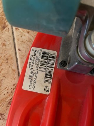 Patín skate junior 55cm rojo