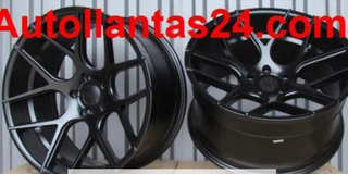 Juego de 4 llantas haxer concavas black 17