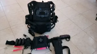 Gilet tattico e cinturone softair