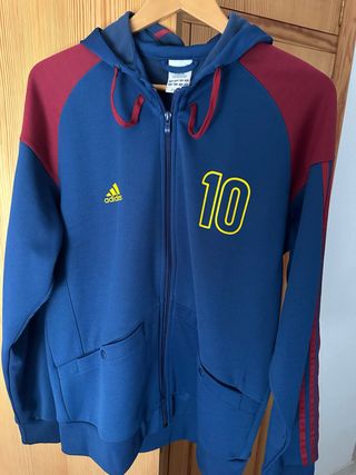 Chaqueta Adidas Azul y Roja Talla 10