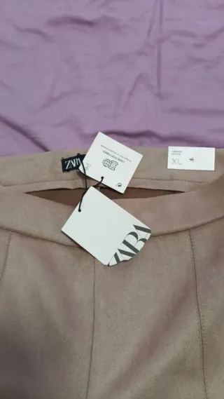 Pantalón Zara Mujer Talla XL Beige
