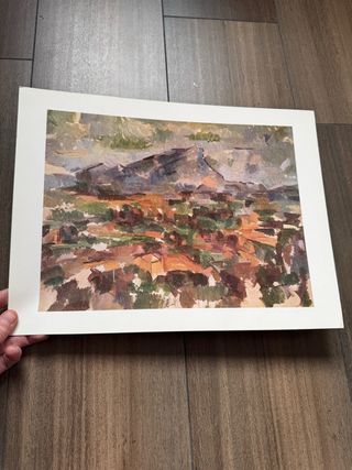 Poster Vintage Cezanne 38x29 cm La montagna