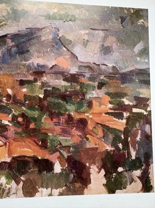 Poster Vintage Cezanne 38x29 cm La montagna