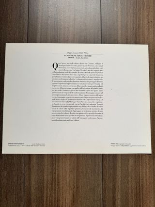 Poster Vintage Cezanne 38x29 cm La montagna