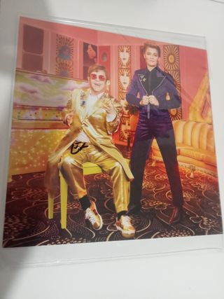 Poster autografato e CD Elton John