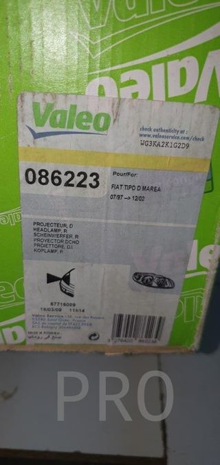 faro fiat marea derecho valeo