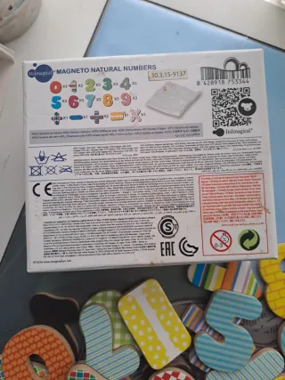 Números magnéticos educativos como nuevos