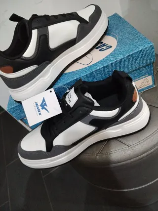 Sneakers Jomix Uomo N.43 Nero Grigio Bianco