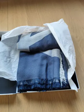 Pañuelo Loewe Azul y Gris Nuevo