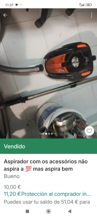 Aspiradora Rowenta de segunda mano