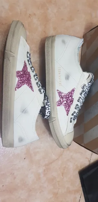 Zapatillas Golden Goose Glitter Rosa Talla 38