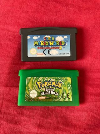 Pokemon Verde Hoja + Super Mario World GBA
