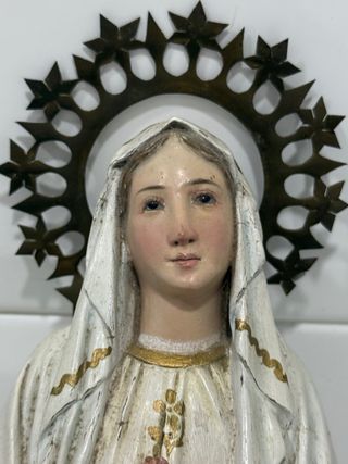 ANTIGUA VIRGEN DE LOURDES ARTE CRISTIANO OLOT