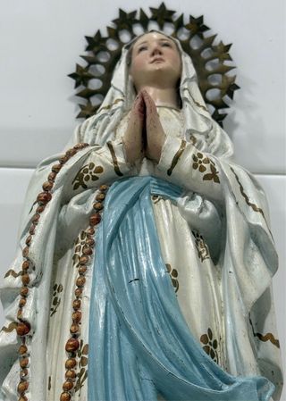 ANTIGUA VIRGEN DE LOURDES ARTE CRISTIANO OLOT
