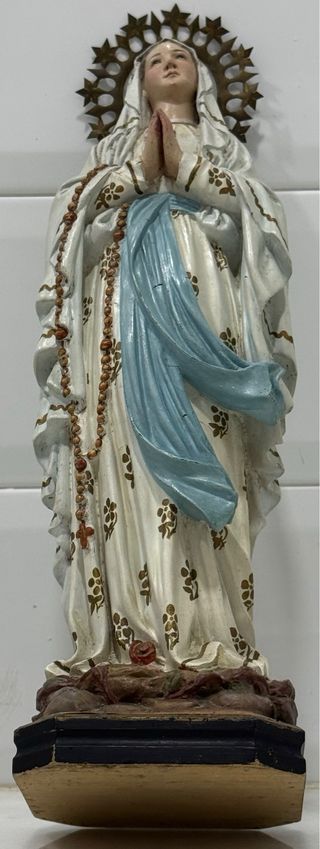 ANTIGUA VIRGEN DE LOURDES ARTE CRISTIANO OLOT