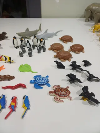 Lote Figuras Playmobil Animales Marinos y Terrestr