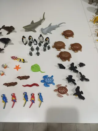 Lote Figuras Playmobil Animales Marinos y Terrestr