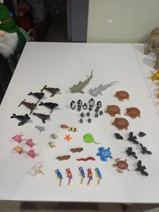 Lote Figuras Playmobil Animales Marinos y Terrestr