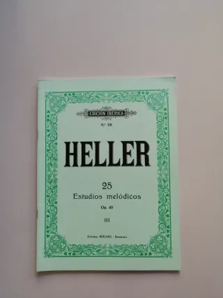 Partitura Heller Estudios Melódicos Op. 45