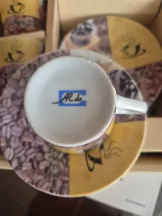 Juego de café vintage 6 tazas