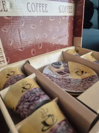 Juego de café vintage 6 tazas