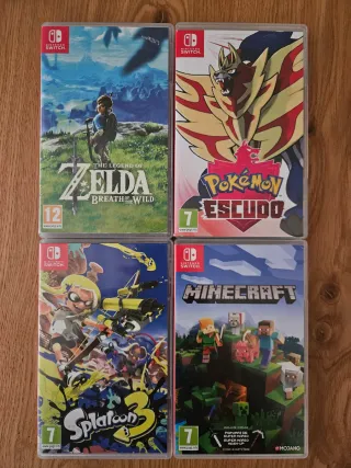 Pack 4 Videojuegos Nintendo Switch: Zelda, Pokémon