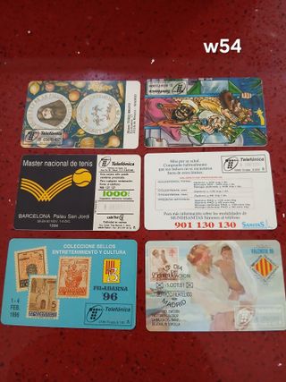 6 Carte Telefoniche Spagna