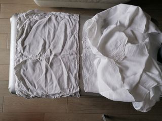 Lenzuola culla ricamato a mano