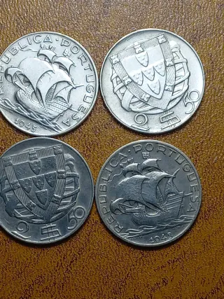 Monete d'Argento Portogallo 1943 1945