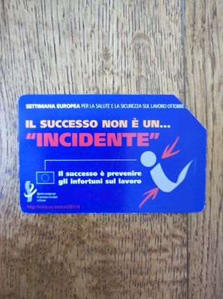 Scheda telefonica "Il successo non è un incidente"