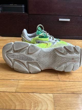 Zapatillas Lacoste Verde y Amarillo