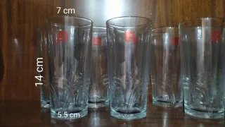 Pack:12 Vasos Bormioli Rocco-6 Vasos Octogonales